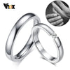3Mm Thin Stainless Steel Wedding Rings for Women Men Never Fade Engagement Bands CZ Stone Solitaire Ring