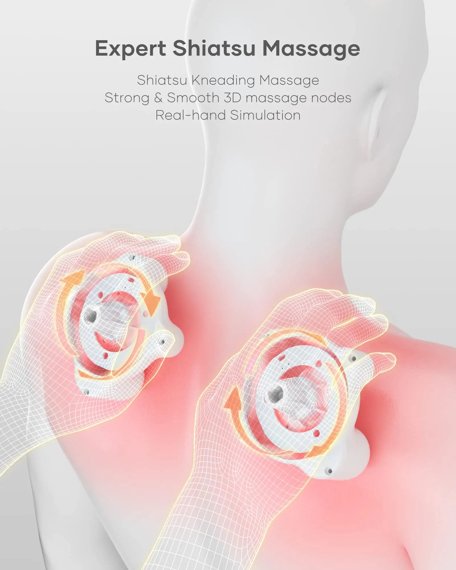 U Shape Electrical Shiatsu Back Neck Shoulder Massager