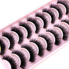 New 10 Pairs Natural False Eyelashes Fake Lashes Long Makeup 3D Mink Lashes Extension Eyelash Mink Eyelashes for Beauty